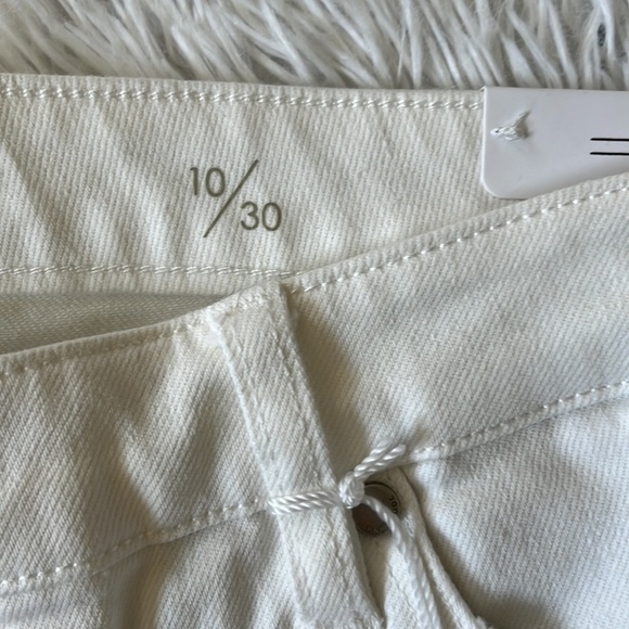 Liverpool Women's Kennedy Crop Straight Jeans in bone white bite size 10/30 - Picture 4 of 13